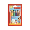 Stabilo woody 3 in 1 - 6 Crayons de couleur - 10 mm - couleurs assorties