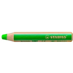STABILO Woody 3 in 1 - Crayon de couleur pointe large - vert foncé