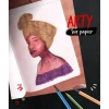 STABILO woody 3 in 1 ARTY - 6 Crayons de couleur - noir, jaune, turquoise, bleu d'outremer, blanc, rouge