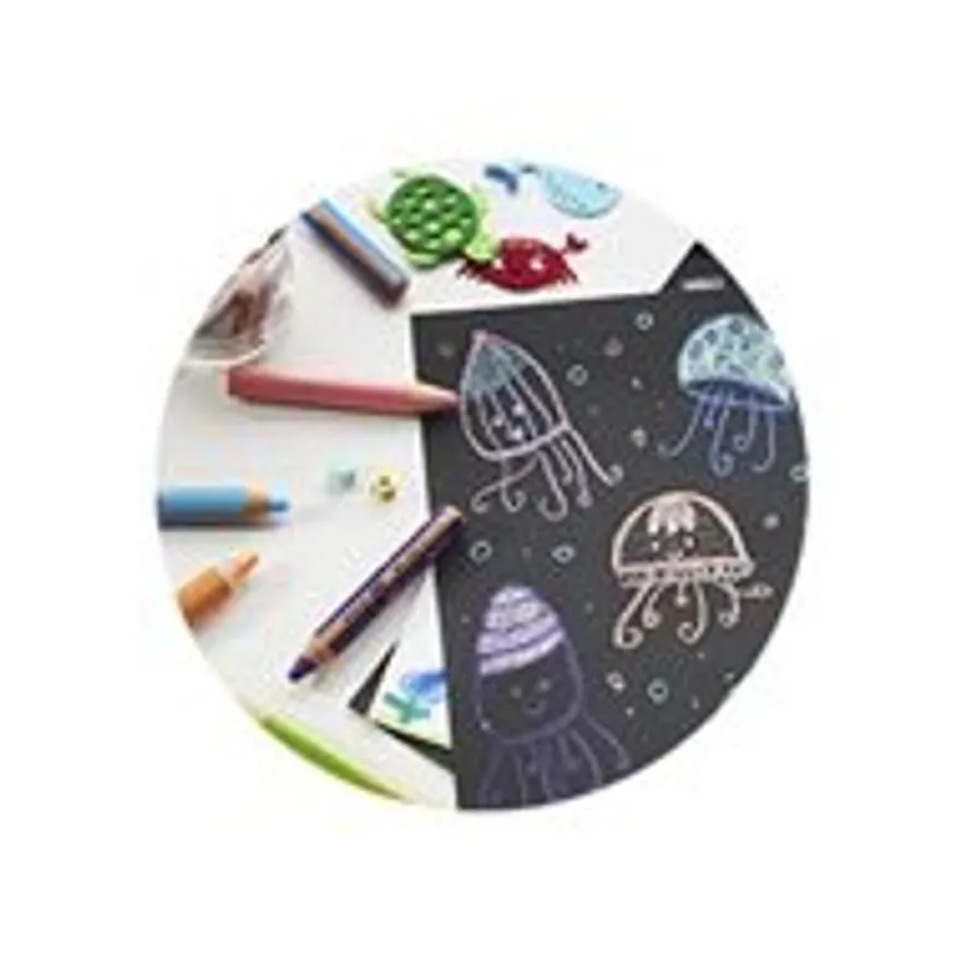 STABILO woody 3 in 1 duo - pack de 5 crayons de couleur - couleurs assorties