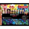 STABILO Woody Arty - 10 Crayons de couleur avec taille-crayon