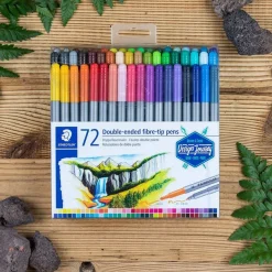 STAEDTLER - 72 Feutres de coloriage - double pointe fine et large