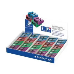 STAEDTLER - Taille crayon - 2 trous métal - plusieurs coloris disponibles