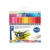 STAEDTLER Design Journey - 120 Feutres double pointe - couleurs assorties