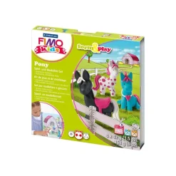 STAEDTLER FIMO kids form&play Pony - kit de pâte à modeler - Modèle Poney
