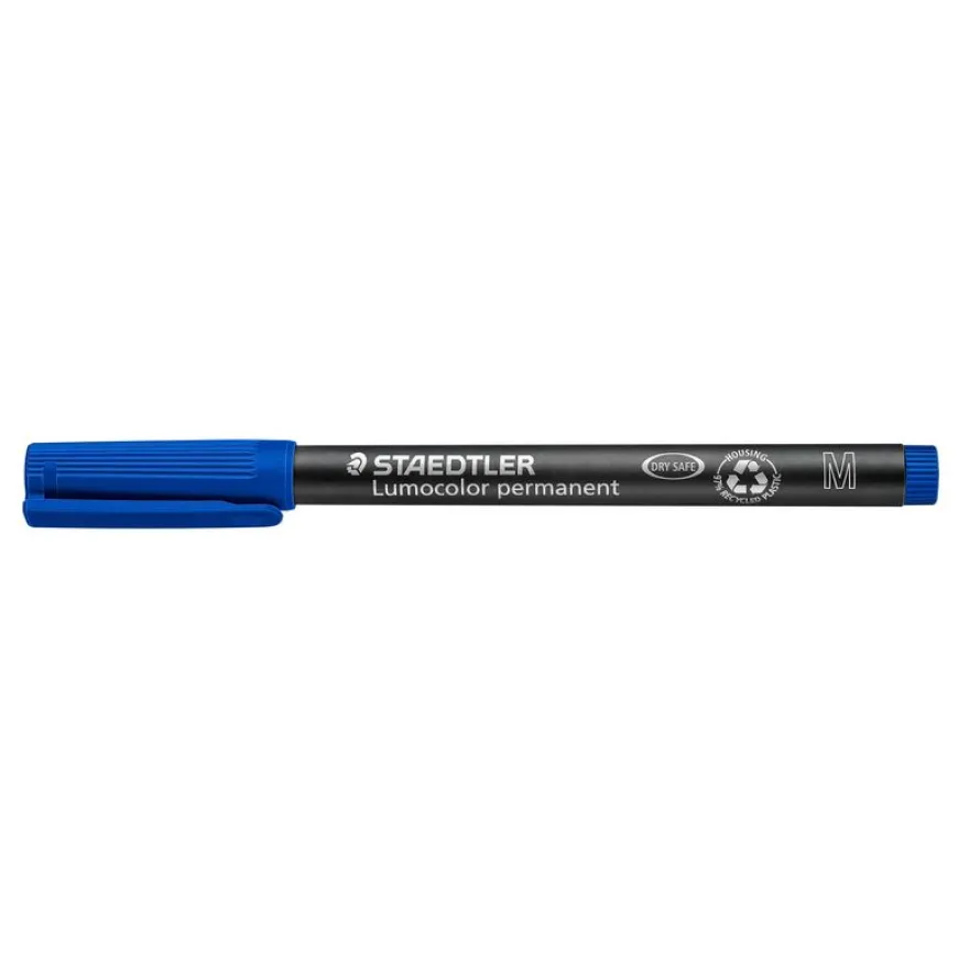 STAEDTLER LUMOCOLOR 317 - Marqueur permanent - pointe moyenne - bleu