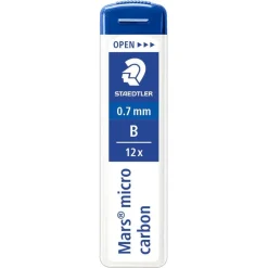 STAEDTLER Mars micro - Etui de 12 Mines pour porte mines - B - 0,7 mm