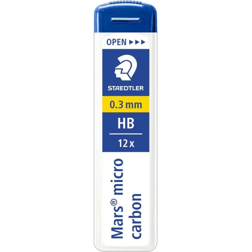 STAEDTLER Mars micro - Etui de 12 Mines pour porte mines - HB - 0,3 mm