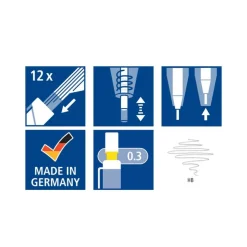 STAEDTLER Mars micro - Porte mines - B - 0,3 mm