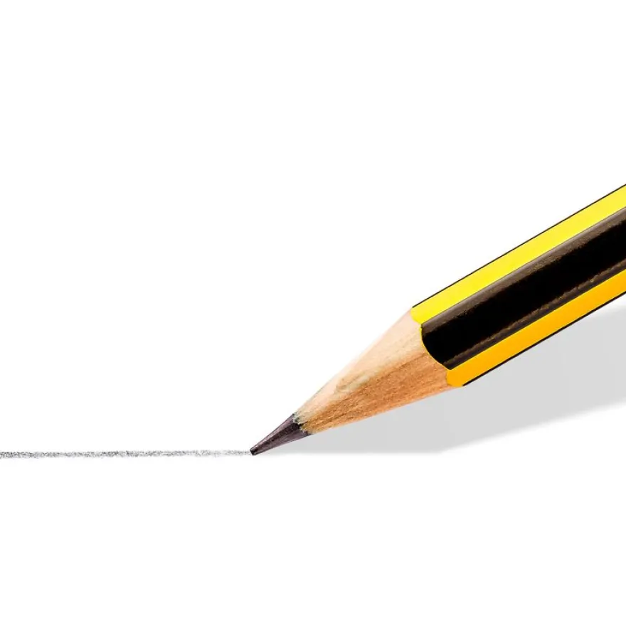 STAEDTLER Noris - Pack de 6 Crayons à papier - HB - 2 mm - avec 2 gommes