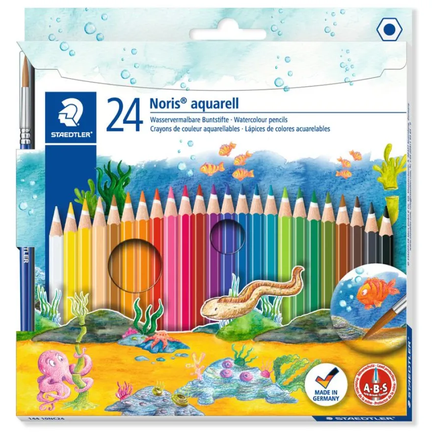 STAEDTLER Noris club - 24 Crayons de couleur aquarellables