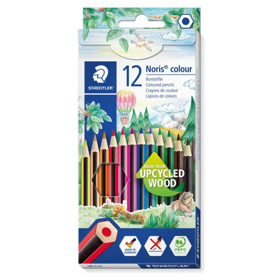 STAEDTLER Noris Color - 12 Crayons de couleur