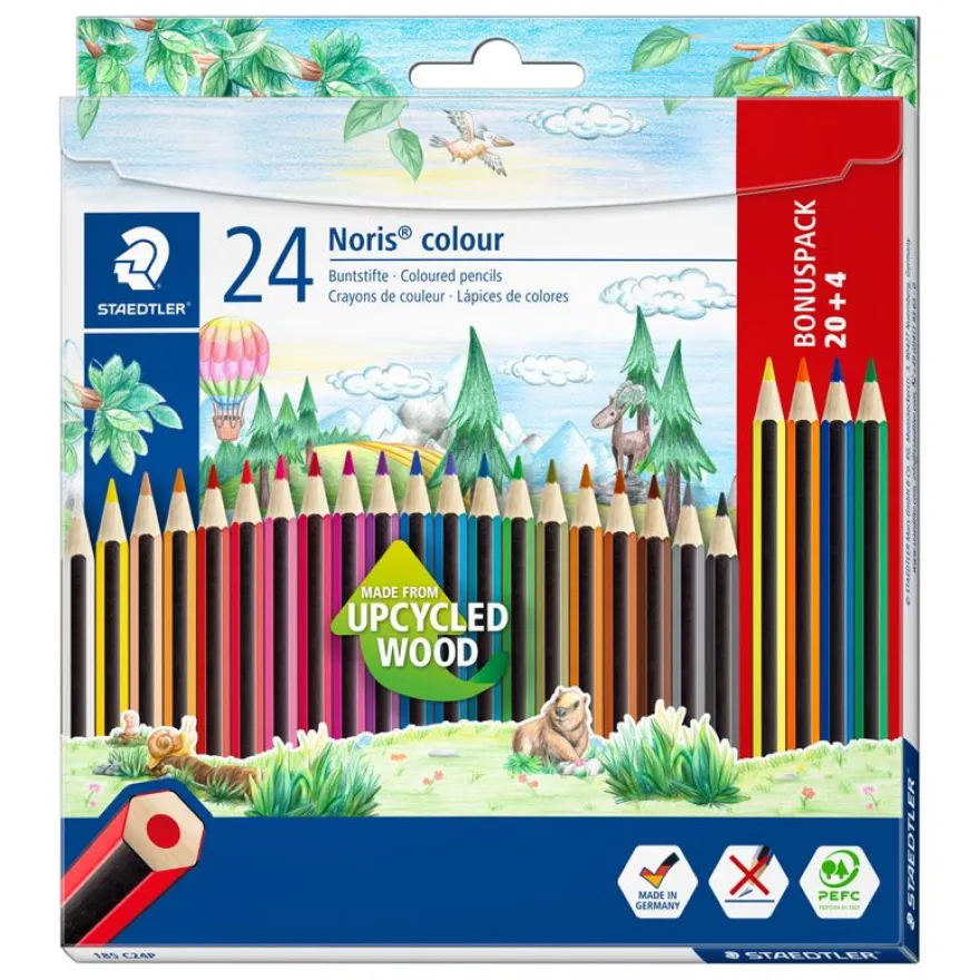 STAEDTLER Noris Color - 24 Crayons de couleur