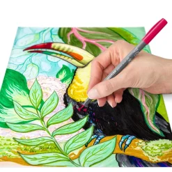 STAEDTLER Pigment brush 371 - 36 feutres pointe pinceau - couleurs assorties - encre Multi Ink intense