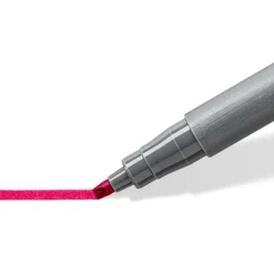STAEDTLER Pigment calligraphy 375 - 12 feutres pointe calligraphie 2 mm - couleurs assorties - encre Multi Ink intense