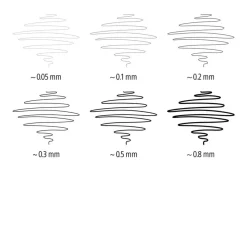 STAEDTLER pigment liner - 6 Feutres fins - noir - différentes tailles de pointes