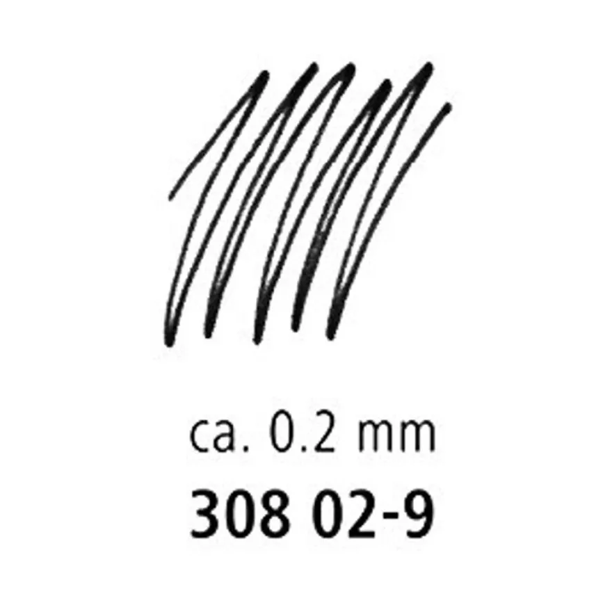STAEDTLER pigment liner - Feutre fin - 0.2 mm - noir