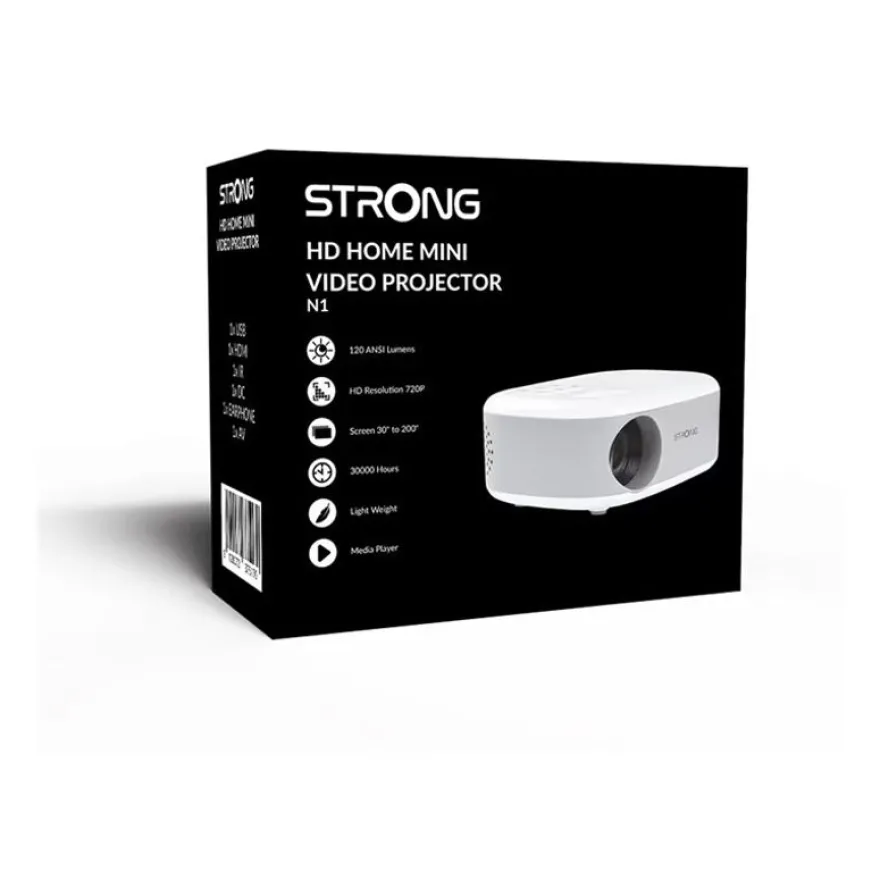 Strong N1 - Vidéoprojecteur - LED - portable - 120 ANSI lumens - 16:9 - blanc