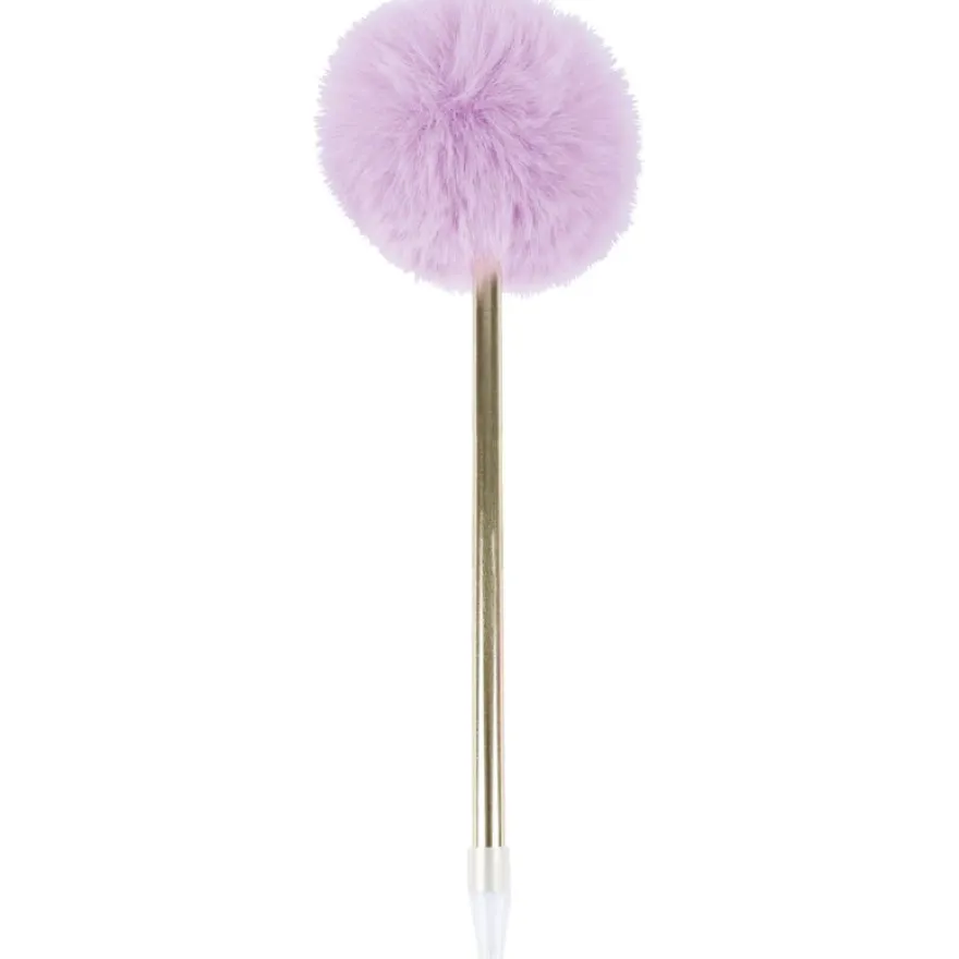 Styllo bille Pompon mauve - Oberthur