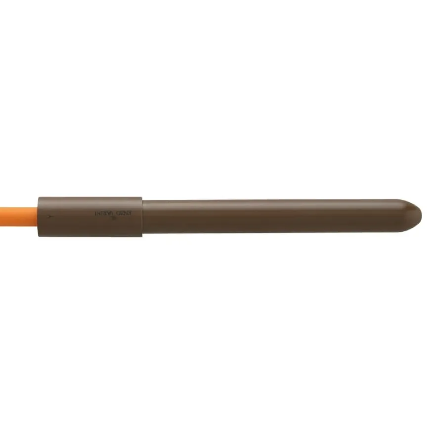 Stylo à bille rétractable ENZO VARINI "4 en 1 CMYK" coloris du corps marron & orange