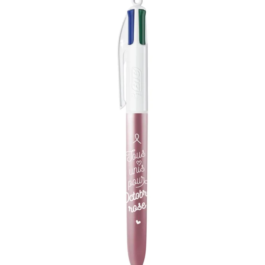 Stylo BIC 4Couleurs Octobre Rose