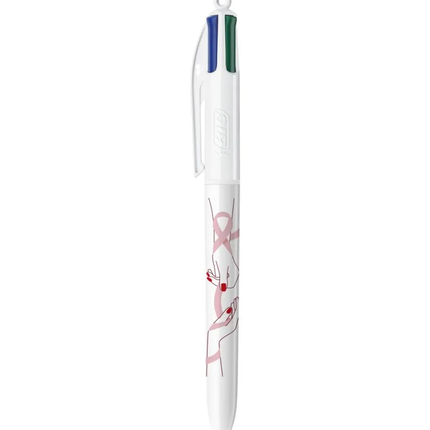Stylo BIC 4Couleurs Octobre Rose