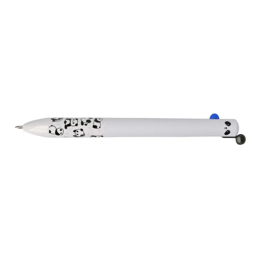 Stylo bille 2 en 1 Animal White