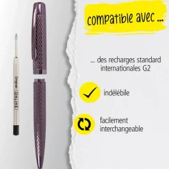 Stylo bille Eleganza Diamond Wine