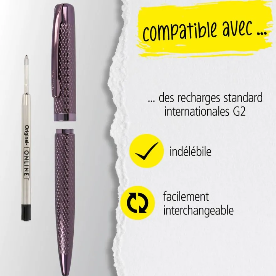 Stylo bille Eleganza Diamond Wine