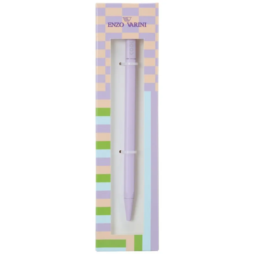 Stylo bille métal en boite cadeau ENZO VARINI coloris assortis