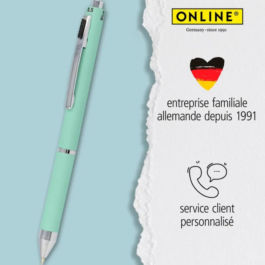 Stylo bille Multipen 4 in 1 Fashion Mint