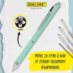 Stylo bille Multipen 4 in 1 Fashion Mint