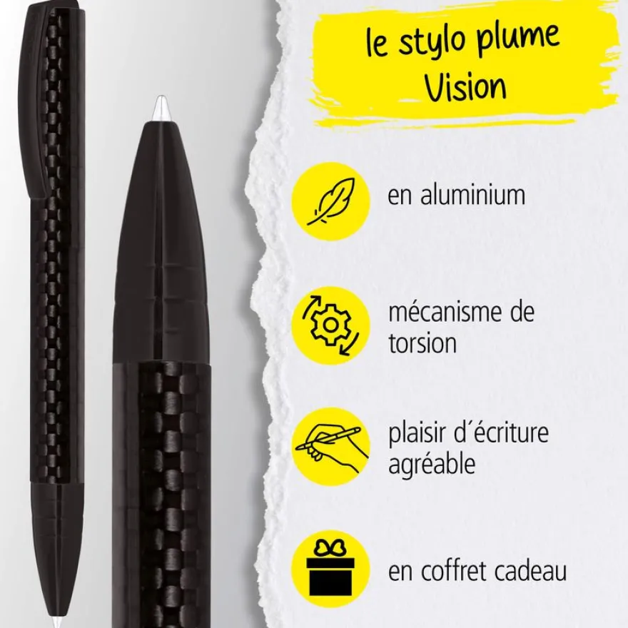 Stylo bille Vision Carbon Black