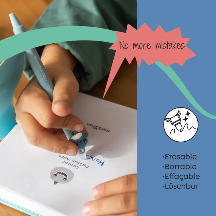 Stylo effaçable Licorne Soft Oops Back2fun
