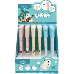 Stylo effaçable par gomme SMILE "Choupi"