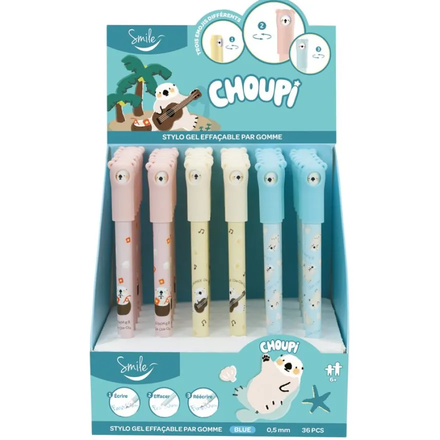Stylo effaçable par gomme SMILE "Choupi"
