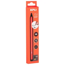 Stylo infini Neon orange avec mine HB longue durée 16 km et capuchon - idéal prise de notes