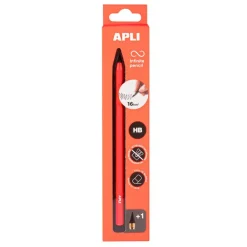 Stylo infini Neon orange avec mine HB longue durée 16 km et capuchon - idéal prise de notes