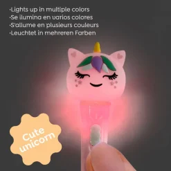 Stylo Licorne lumineux rose Back2Fun