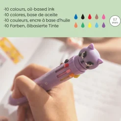Stylo mauve Kitty Back2Fun