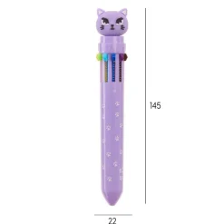 Stylo mauve Kitty Back2Fun