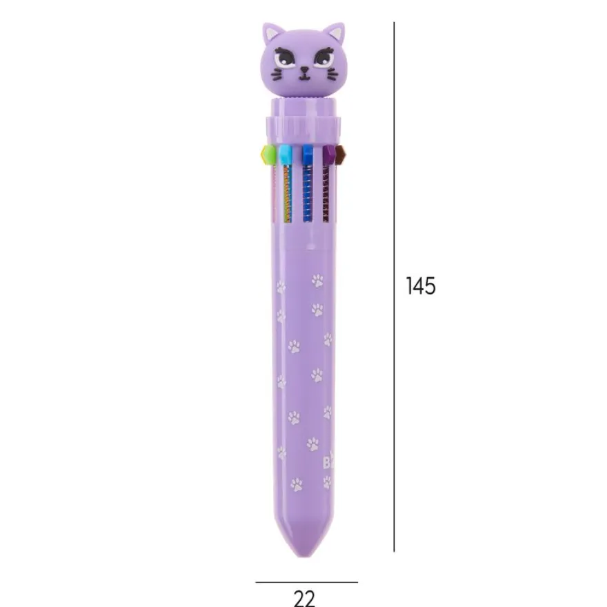 Stylo mauve Kitty Back2Fun