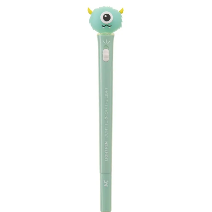 Stylo monstre lumineux vert Back2Fun