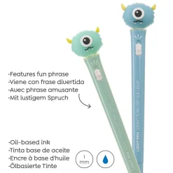 Stylo monstre lumineux vert Back2Fun