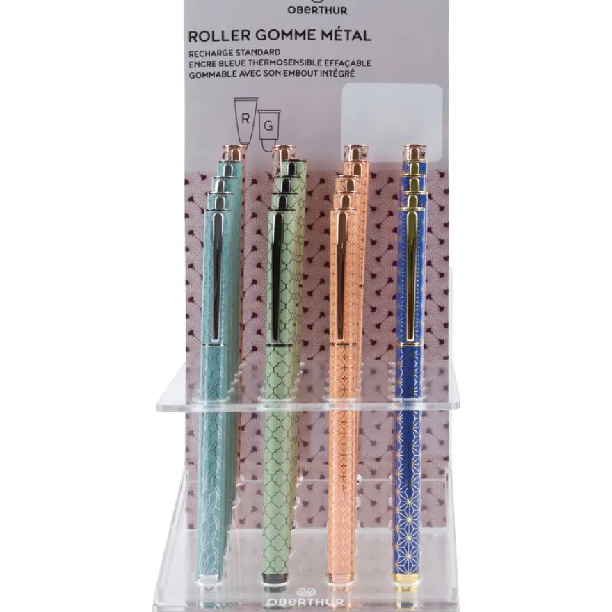 Stylo plume Broadway - 5 decors assortis - Oberthur