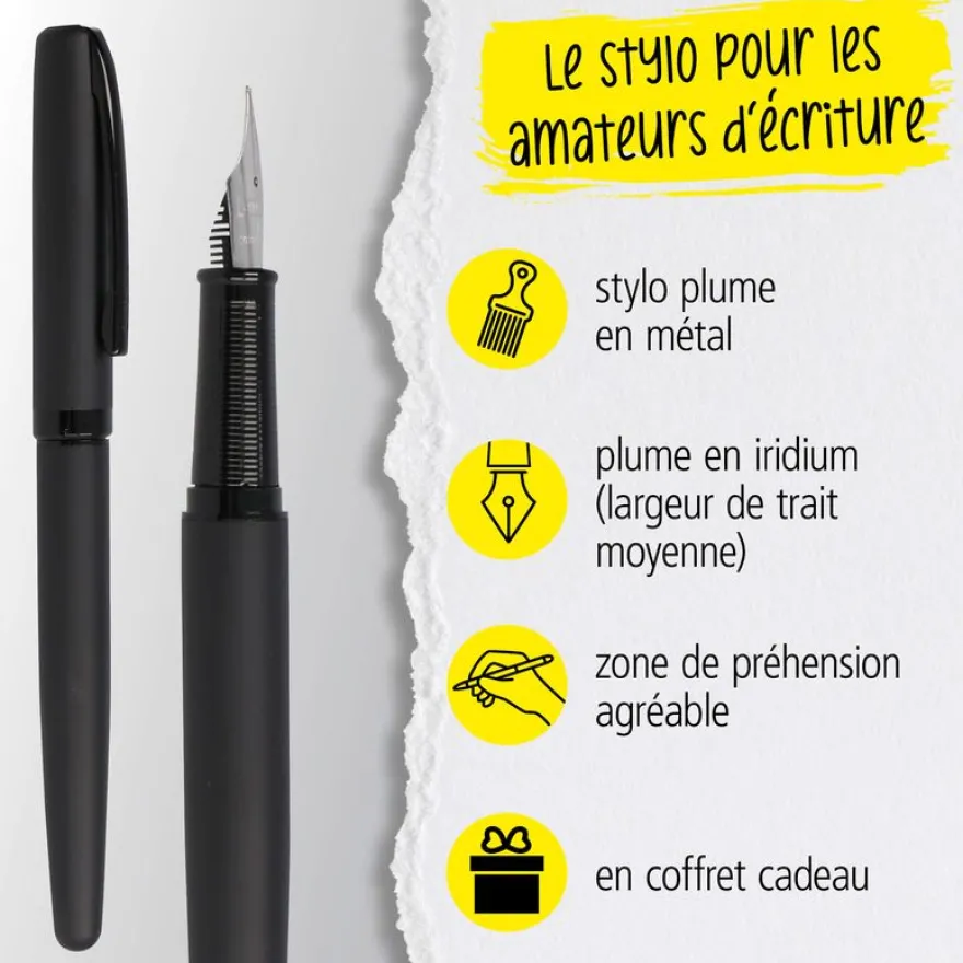 Stylo plume Eleganza Pure Black