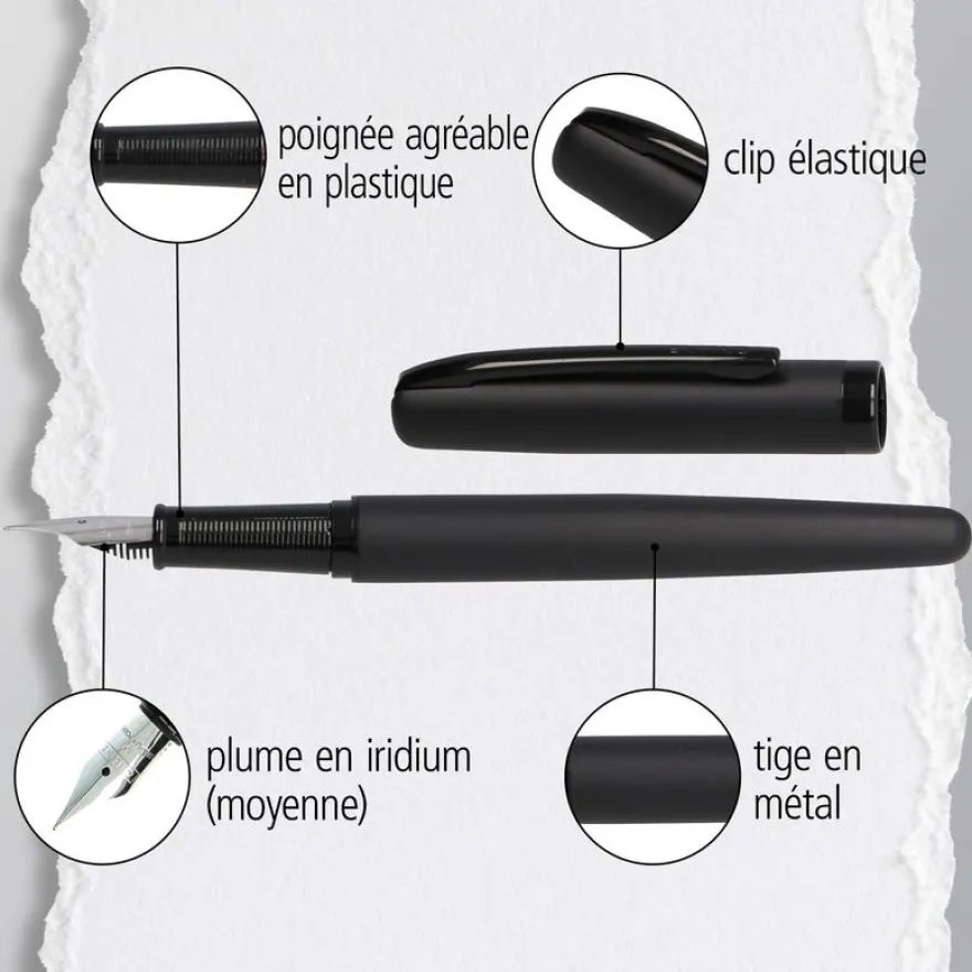 Stylo plume Eleganza Pure Black