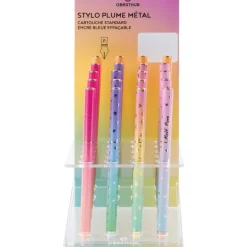 Stylo plume Goldy - 5 decors assortis - Oberthur