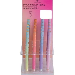 Stylo plume Goldy - 4 decors assortis - Oberthur