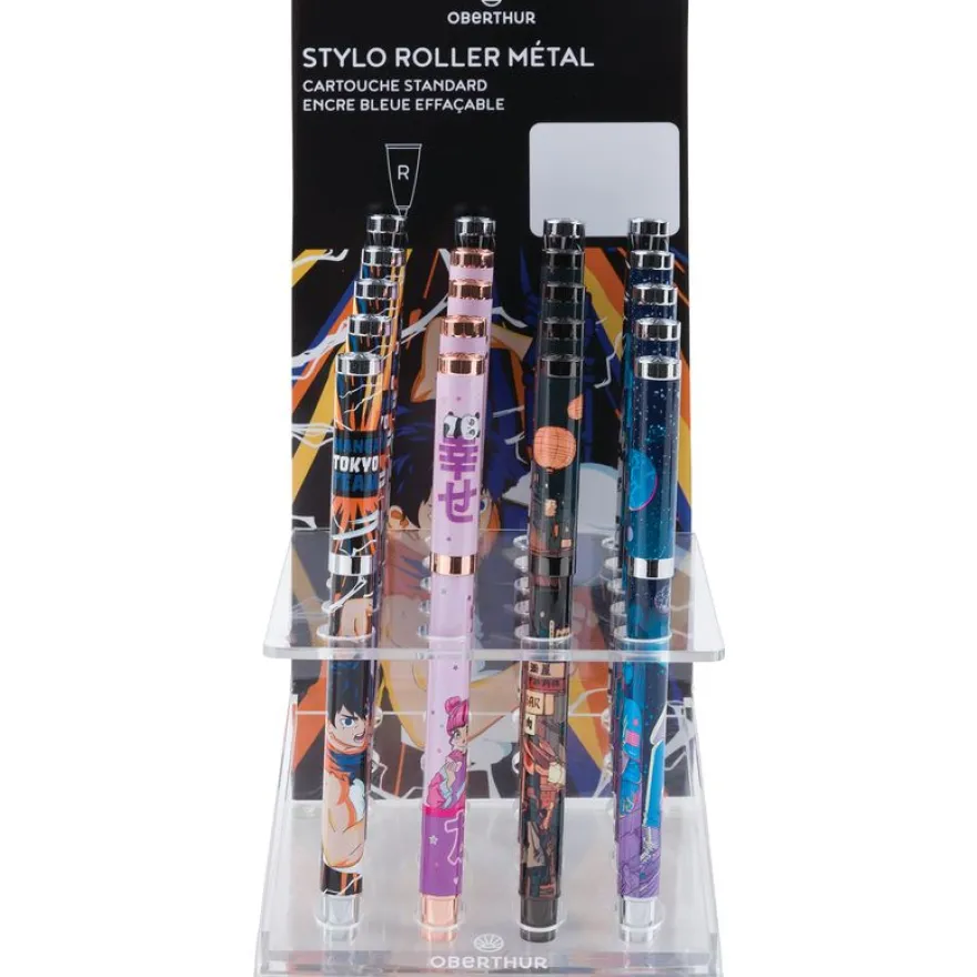 Stylo plume Manga - 5 decors assortis - Oberthur